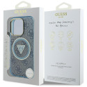 Kryt Guess IML Metal Glitter 4G pro iPhone 16 Pro - modrá