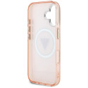 Kryt Guess IML Metal Glitter 4G pro iPhone 16 - pink