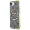 Kryt Guess IML Metal Glitter 4G pro iPhone 16e brown