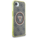 Kryt Guess IML Metal Glitter 4G pro iPhone 16e brown