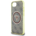 Kryt Guess IML Metal Glitter 4G pro iPhone 16e brown