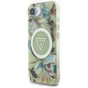 Kryt Guess IML Metal Glitter pro iPhone 16e - zelený