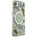 Kryt Guess IML Metal Glitter pro iPhone 16e - zelený