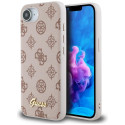 Kryt Guess PEONY SCRIPT iPhone 16e - hnědý