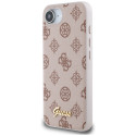 Kryt Guess PEONY SCRIPT iPhone 16e - hnědý