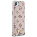 Kryt Guess PEONY SCRIPT iPhone 16e - hnědý