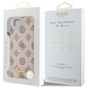 Kryt Guess PEONY SCRIPT iPhone 16e - hnědý