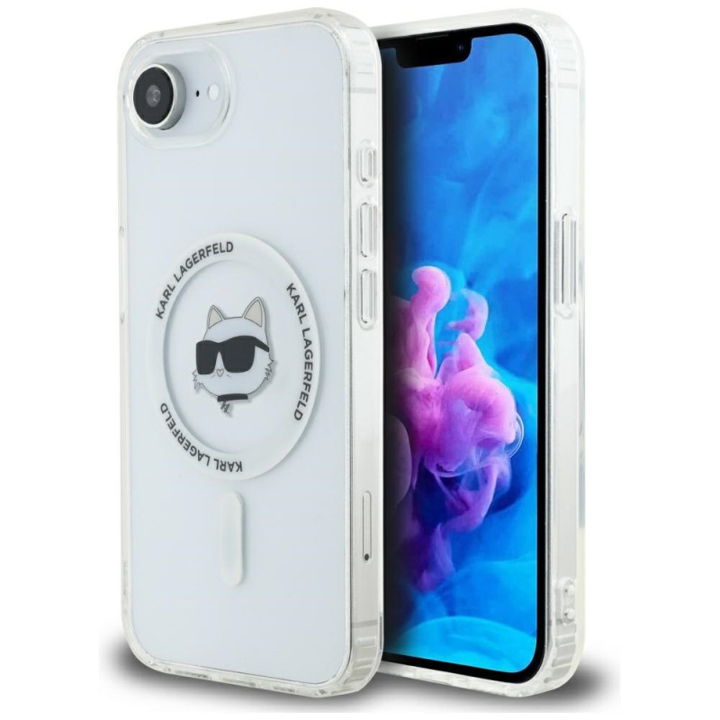 Kryt Karl Lagerfeld CHOUPETTE pro iPhone 16e - bílý