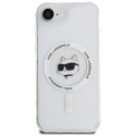 Kryt Karl Lagerfeld CHOUPETTE pro iPhone 16e bílý