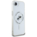 Kryt Karl Lagerfeld IML Metal pro iPhone 16e – bílý