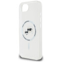 Kryt Karl Lagerfeld IML Metal pro iPhone 16e – bílý