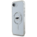 Kryt Karl Lagerfeld IML Metal Karl Head pro iPhone 16e bílý