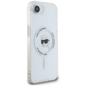 Kryt Karl Lagerfeld IML Metal Karl Head pro iPhone 16e bílý