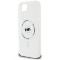 Kryt Karl Lagerfeld IML Metal Karl Head pro iPhone 16e bílý