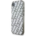Kryt Karl Lagerfeld IML Repeat Logo iPhone 16e - silver