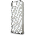 Kryt Karl Lagerfeld IML Repeat Logo iPhone 16e - silver
