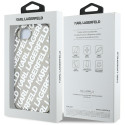 Kryt Karl Lagerfeld IML Repeat Logo iPhone 16e - silver