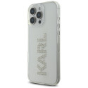 Kryt Karl Lagerfeld IML Rhinestones Logo iPhone 16 Pro - čirý
