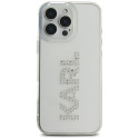 Kryt Karl Lagerfeld IML Rhinestones Logo iPhone 16 Pro - čirý