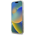 Kryt Karl Lagerfeld IML Rhinestones Logo iPhone 16 Pro - čirý
