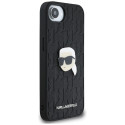 Kryt Karl Lagerfeld MONOGRAM Karl HEAD iPhone 16e - černý