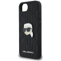 Kryt Karl Lagerfeld MONOGRAM Karl HEAD iPhone 16e - černý
