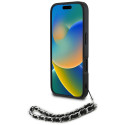 Kryt Karl Lagerfeld SAFFIANO CRYSTALS iPhone 16 černý