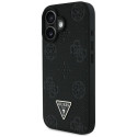 Kryt Guess Grained Hot Stamp Peony pro iPhone 16 - černý
