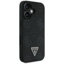 Kryt Guess Grained Hot Stamp Peony pro iPhone 16 - černý