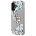 Kryt Guess ROSES BIG 4G iPhone 16 fialový