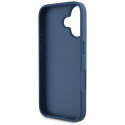 Kryt Guess GRAINED ROSES BIG 4G pro iPhone 16 modrý