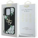 Kryt Guess Grained Roses BIG 4G iPhone 16 Pro černý