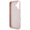 Kryt Guess Grained Roses Big 4G logo pro iPhone 16 - růžová