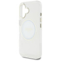 Kryt Guess IML Metal Colored Circle MagSafe pro iPhone 16 - white
