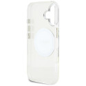 Kryt Guess IML Metal Colored Circle MagSafe pro iPhone 16 - white