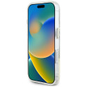 Kryt Guess IML Metal Colored Circle Logo pro iPhone 16 - černý
