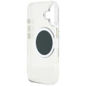 Kryt Guess IML Metal Colored Circle Logo pro iPhone 16 - černý