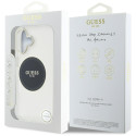 Kryt Guess IML Metal Colored Circle Logo pro iPhone 16 - černý