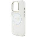 Kryt Guess IML Metal Colored Circle Classic iPhone 16 Pro - bílá