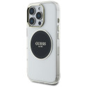 Kryt Guess IML Metal Circle Classic MagSafe pro iPhone 16 Pro - black