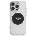 Kryt Guess IML Metal Circle Classic MagSafe pro iPhone 16 Pro - black