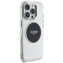 Kryt Guess IML Metal Circle Classic MagSafe pro iPhone 16 Pro - black
