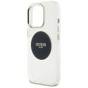 Kryt Guess IML Metal Circle Classic MagSafe pro iPhone 16 Pro - black