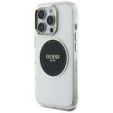 Kryt Guess IML Metal Colored Circle iPhone 16 Pro Max černý
