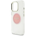 Kryt Guess IML Metal Colored Circle pro iPhone 16 Pro Max - pink