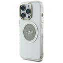 Kryt Guess IML Metal Colored Circle pro iPhone 16 Pro Max - šedý