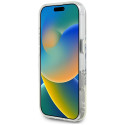 Kryt Guess IML METAL COLORED CIRCLE iPhone 16 Pro - růžový