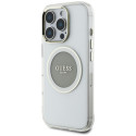 Kryt Guess IML Metal Colored Circle iPhone 16 Pro - šedý