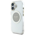 Kryt Guess IML METAL COLOR pro iPhone 16 - šedý