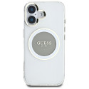Kryt Guess IML METAL COLOR pro iPhone 16 - šedý